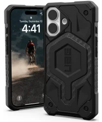 Urban Armor Gear Monarch Apple iPhone 16 Hoesje Back Cover Carbon Fiber