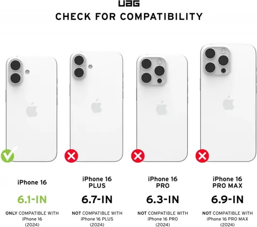 UAG Pathfinder Apple iPhone 16 Hoesje MagSafe Back Cover Zwart afbeelding 10