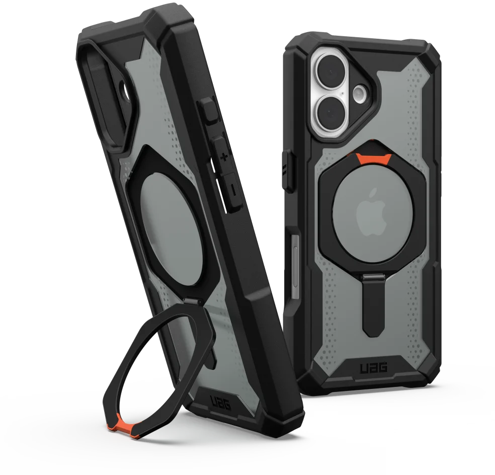 UAG Plasma XTE Apple iPhone 16 Hoesje MagSafe Stand Back Cover Zwart afbeelding 1
