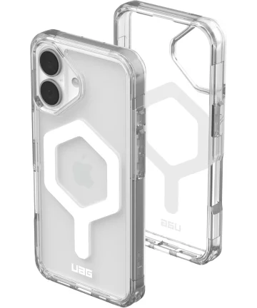 UAG Plyo Apple iPhone 16 Hoesje MagSafe Back Cover Ice Wit Hoesjes