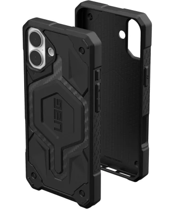 UAG Monarch Pro Apple iPhone 16 Plus Hoesje MagSafe Back Cover Carbon Fiber Hoesjes