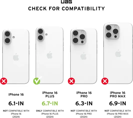 UAG Pathfinder Apple iPhone 16 Plus Hoesje MagSafe Back Cover Zwart afbeelding 6