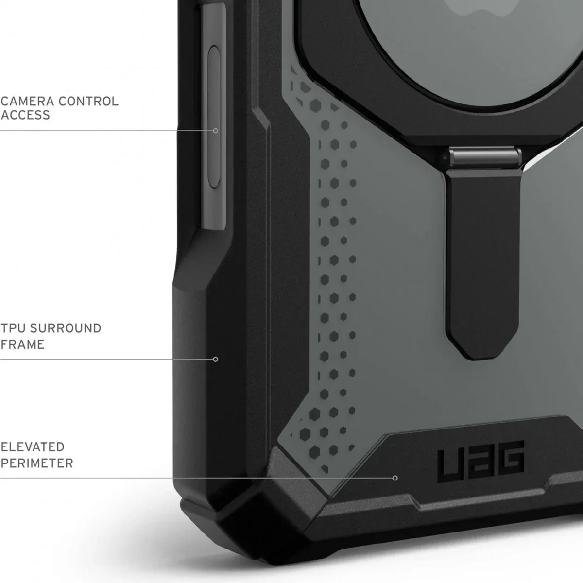 UAG Plasma XTE Apple iPhone 16 Plus Hoesje MagSafe Stand Back Cover Zwart afbeelding 5