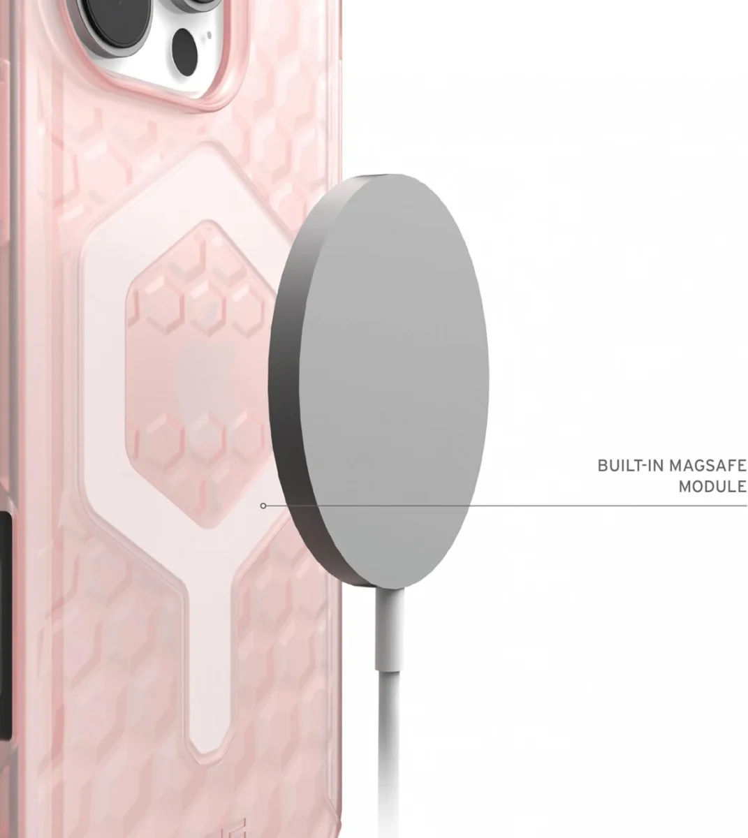 UAG Essential Armor Apple iPhone 16 Pro Hoesje MagSafe Back Cover Roze afbeelding 5