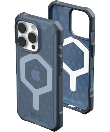 UAG Essential Armor Apple iPhone 16 Pro Hoesje MagSafe Back Cover Blauw Hoesjes