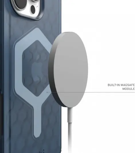 UAG Essential Armor Apple iPhone 16 Pro Hoesje MagSafe Back Cover Blauw afbeelding 5