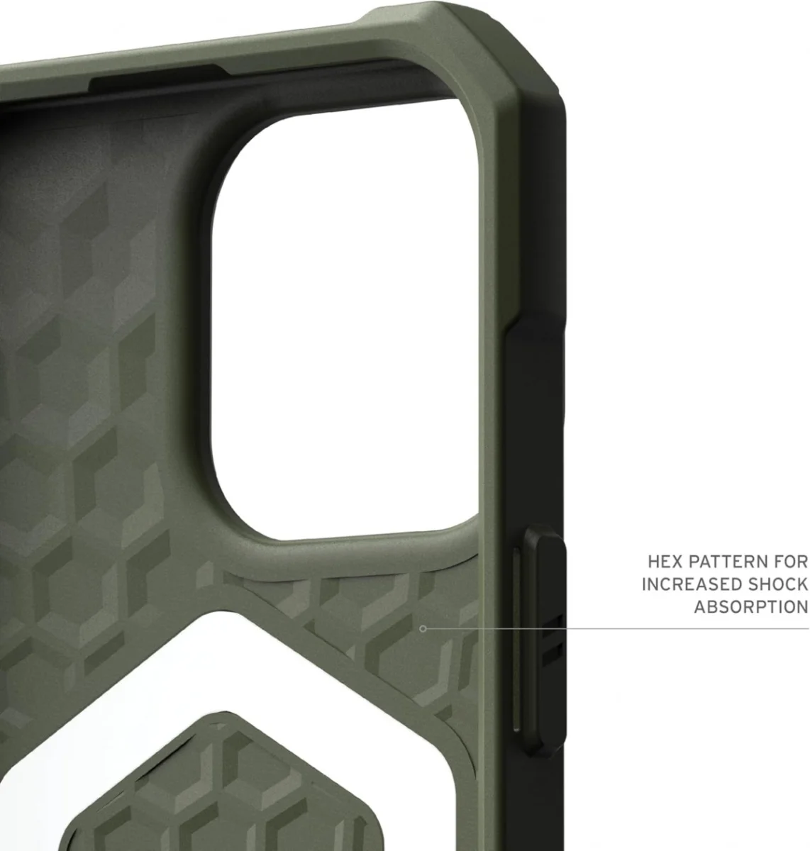 UAG Essential Armor Apple iPhone 16 Pro Hoesje MagSafe Back Cover Olive afbeelding 9
