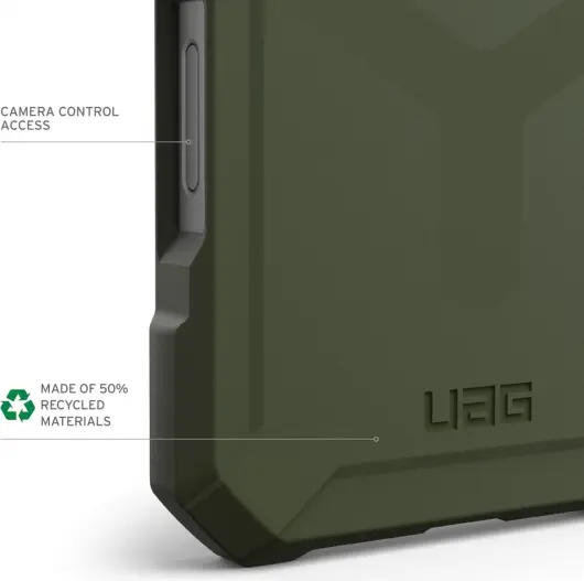 UAG Essential Armor Apple iPhone 16 Pro Hoesje MagSafe Back Cover Olive afbeelding 7
