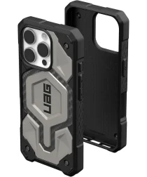 UAG Monarch Pro Apple iPhone 16 Pro Hoesje MagSafe Back Cover Titanium