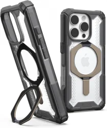 UAG Plasma XTE Apple iPhone 16 Pro Hoesje MagSafe Stand Back Cover Ash Titanium