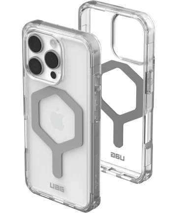 UAG Plyo Apple iPhone 16 Pro Hoesje MagSafe Back Cover Ice Zilver Hoesjes