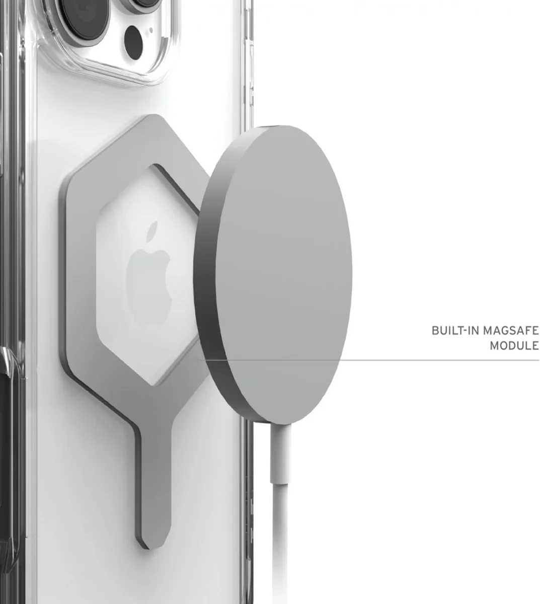 UAG Plyo Apple iPhone 16 Pro Hoesje MagSafe Back Cover Ice Zilver afbeelding 5