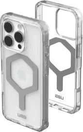 UAG Plyo Apple iPhone 16 Pro Hoesje MagSafe Back Cover Ice Zilver
