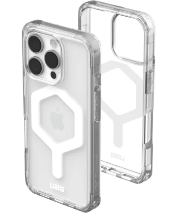 UAG Plyo Apple iPhone 16 Pro Hoesje MagSafe Back Cover Ice Wit Hoesjes