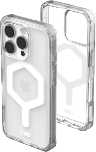 UAG Plyo Apple iPhone 16 Pro Hoesje MagSafe Back Cover Ice Wit afbeelding 1