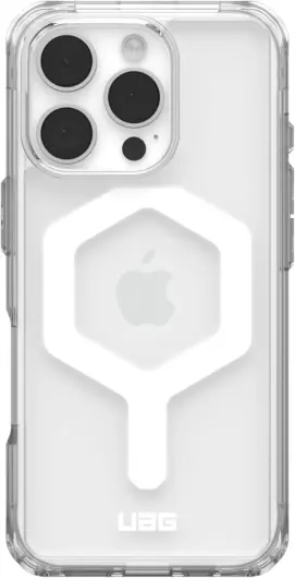 UAG Plyo Apple iPhone 16 Pro Hoesje MagSafe Back Cover Ice Wit afbeelding 2