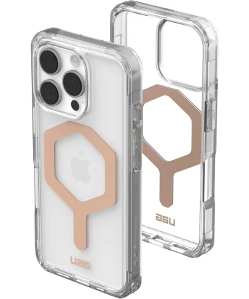 UAG Plyo Apple iPhone 16 Pro Hoesje MagSafe Back Cover Ice Goud Hoesjes