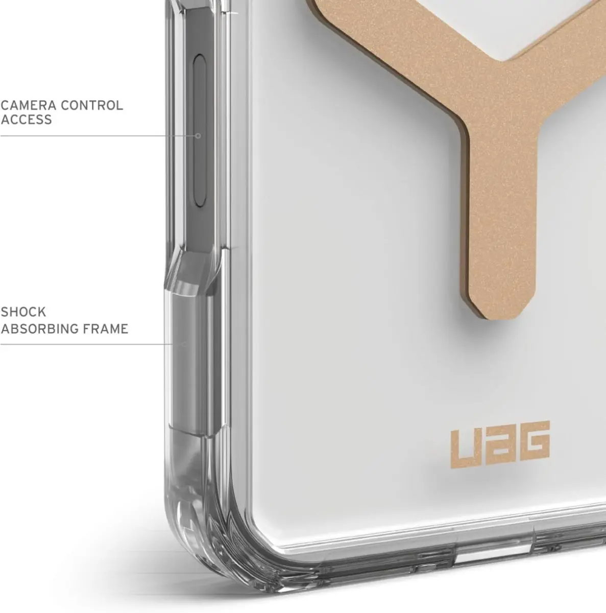 UAG Plyo Apple iPhone 16 Pro Hoesje MagSafe Back Cover Ice Goud afbeelding 8