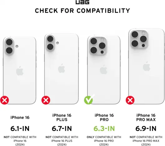 UAG Plyo Apple iPhone 16 Pro Hoesje MagSafe Back Cover Ice Goud afbeelding 4