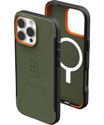 UAG Civilian Apple iPhone 16 Pro Max Hoesje MagSafe Back Cover Groen Hoesjes