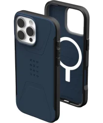 UAG Civilian Apple iPhone 16 Pro Max Hoesje MagSafe Back Cover Blauw