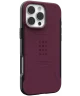 UAG Civilian Apple iPhone 16 Pro Max Hoesje MagSafe Back Cover Bordeaux