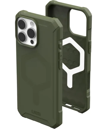 UAG Essential Armor Apple iPhone 16 Pro Max Hoesje MagSafe Back Cover Groen Hoesjes