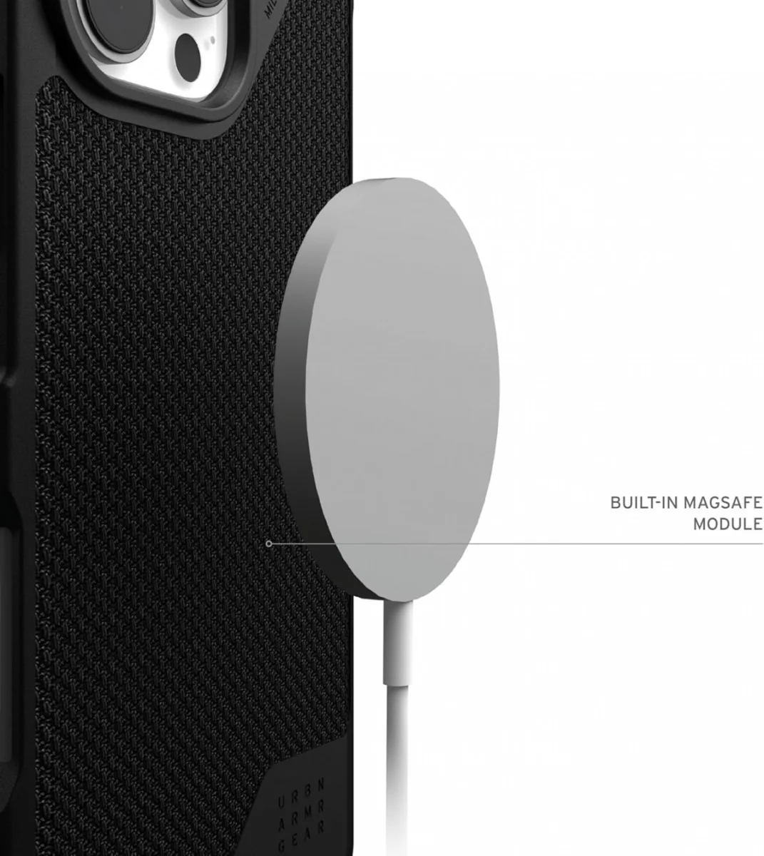 UAG Metropolis LT Apple iPhone 16 Pro Max Hoesje MagSafe Back Cover Kevlar Zwart afbeelding 5
