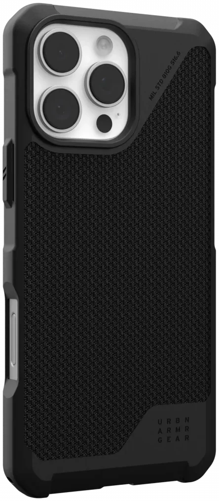 UAG Metropolis LT Apple iPhone 16 Pro Max Hoesje MagSafe Back Cover Kevlar Zwart afbeelding 12