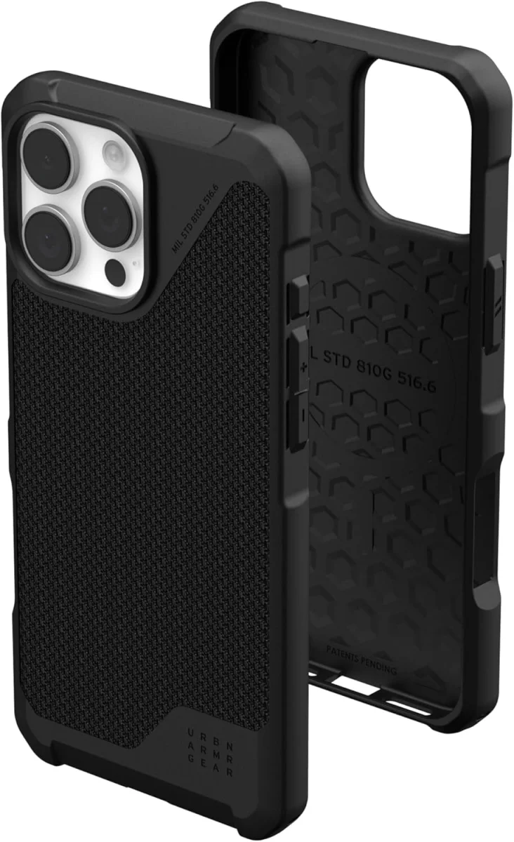 UAG Metropolis LT Apple iPhone 16 Pro Max Hoesje MagSafe Back Cover Kevlar Zwart afbeelding 1