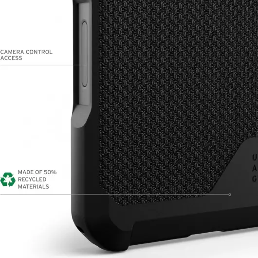 UAG Metropolis LT Apple iPhone 16 Pro Max Hoesje MagSafe Back Cover Kevlar Zwart afbeelding 6