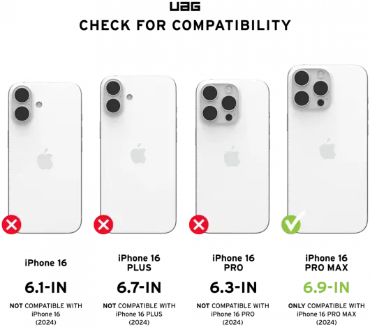 UAG Metropolis LT Apple iPhone 16 Pro Max Hoesje MagSafe Back Cover Kevlar Zwart afbeelding 7