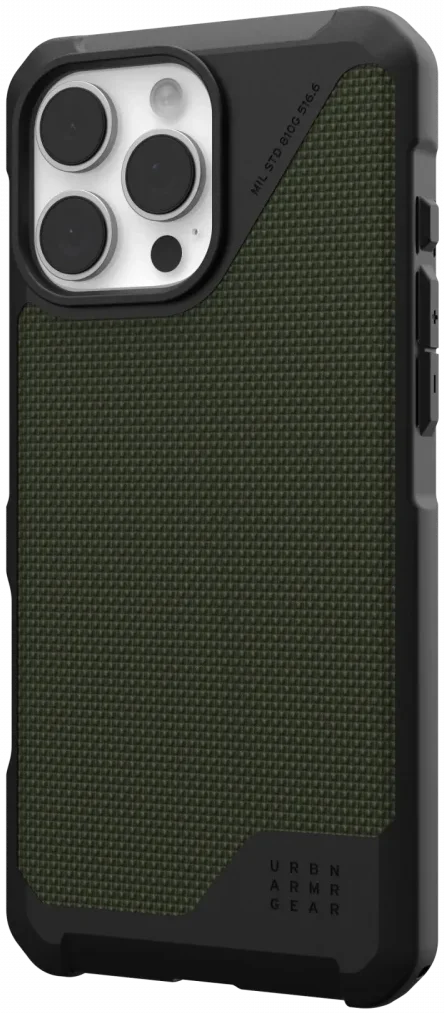 UAG Metropolis LT Apple iPhone 16 Pro Max Hoesje MagSafe Back Cover Kevlar Olive afbeelding 10