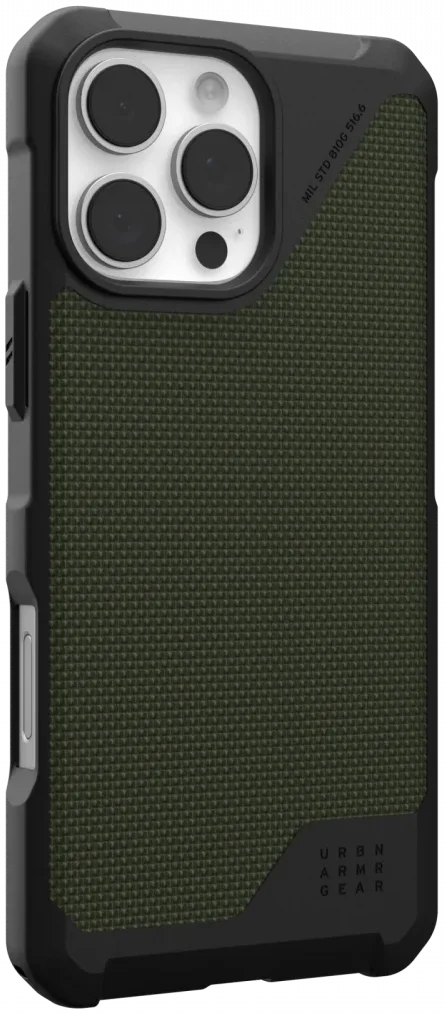UAG Metropolis LT Apple iPhone 16 Pro Max Hoesje MagSafe Back Cover Kevlar Olive afbeelding 12