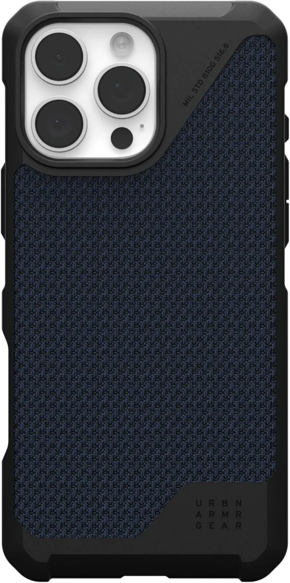 UAG Metropolis LT Apple iPhone 16 Pro Max Hoesje MagSafe Kevlar Back Cover Blauw afbeelding 2
