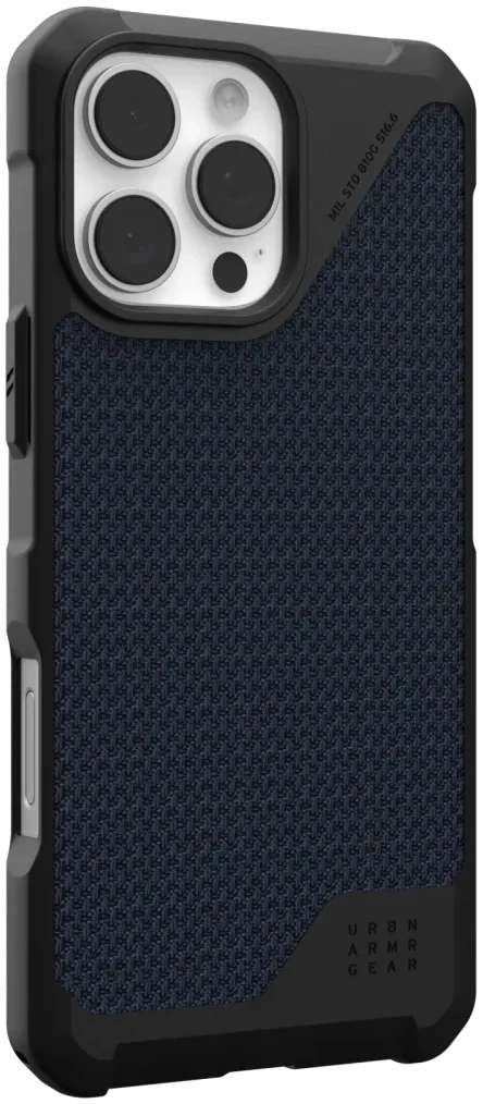 UAG Metropolis LT Apple iPhone 16 Pro Max Hoesje MagSafe Kevlar Back Cover Blauw afbeelding 12