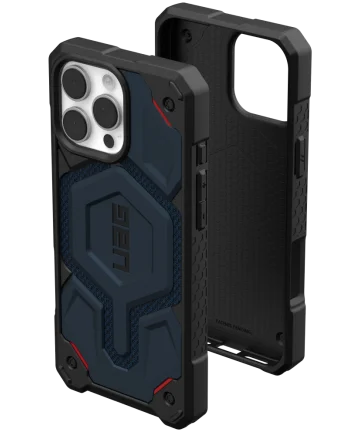 UAG Monarch Pro Apple iPhone 16 Pro Max Hoesje MagSafe Back Cover Kevlar Blauw Hoesjes