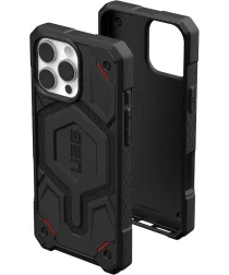 UAG Monarch Pro Apple iPhone 16 Pro Max Hoesje MagSafe Back Cover Kevlar Zwart