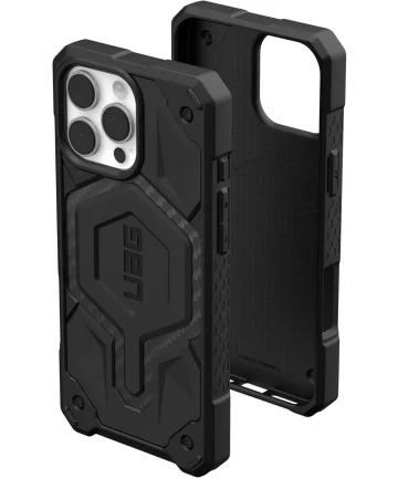 UAG Monarch Pro Apple iPhone 16 Pro Max Hoesje MagSafe Back Cover Carbon Fiber Hoesjes