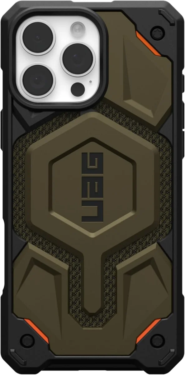 UAG Monarch Pro Apple iPhone 16 Pro Max Hoesje MagSafe Back Cover Kevlar Groen afbeelding 10