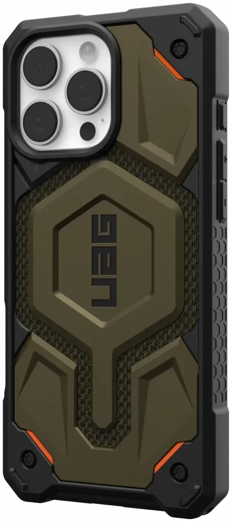 UAG Monarch Pro Apple iPhone 16 Pro Max Hoesje MagSafe Back Cover Kevlar Groen afbeelding 2