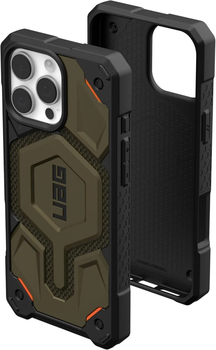 UAG Monarch Pro Apple iPhone 16 Pro Max Hoesje MagSafe Back Cover Kevlar Groen afbeelding 1