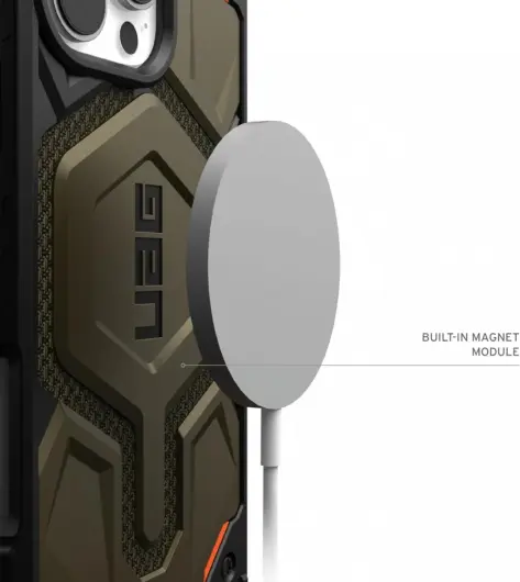 UAG Monarch Pro Apple iPhone 16 Pro Max Hoesje MagSafe Back Cover Kevlar Groen afbeelding 6