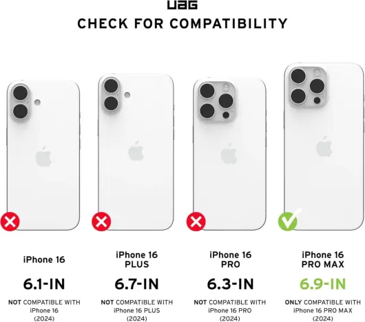 UAG Pathfinder Apple iPhone 16 Pro Max Hoesje MagSafe Back Cover Zwart afbeelding 6