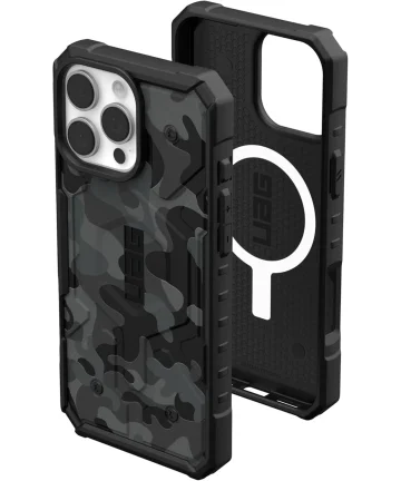 UAG Pathfinder SE iPhone 16 Pro Max Hoesje MagSafe Back Cover Midnight Camo Hoesjes