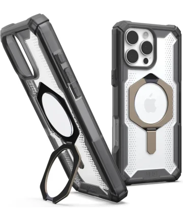 UAG Plasma XTE iPhone 16 Pro Max Hoesje MagSafe Stand Back Cover Ash Titanium Hoesjes