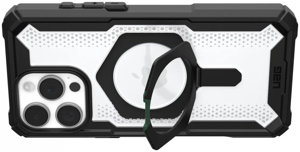 UAG Plasma XTE iPhone 16 Pro Max Hoesje MagSafe Stand Back Cover Clear Zwart afbeelding 11