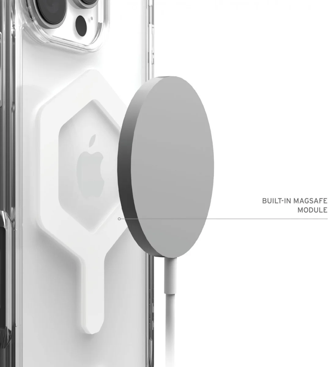 UAG Plyo Apple iPhone 16 Pro Max Hoesje MagSafe Back Cover Ice Wit afbeelding 5