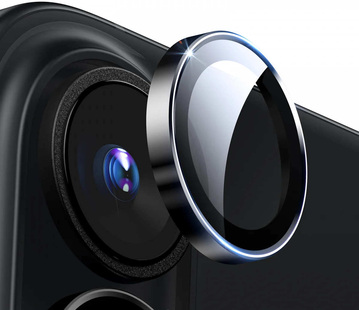 ESR Armorite iPhone 16 / 16 Plus Camera Lens Protector Glas Zwart afbeelding 1