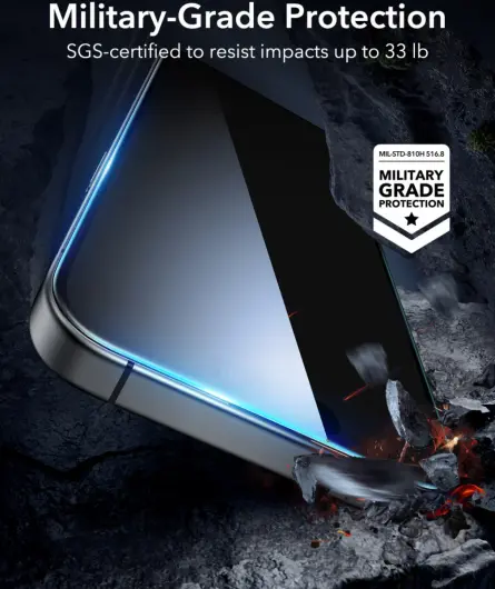 ESR iPhone 16 Screen Protector Tempered Glass met Montageframe (2-Pack) afbeelding 5